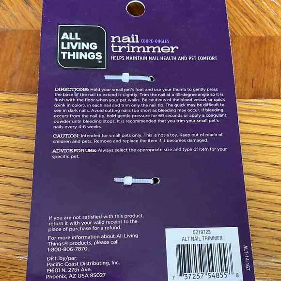All living things Small Pet Nail Trimmer - Picture 3 of 3